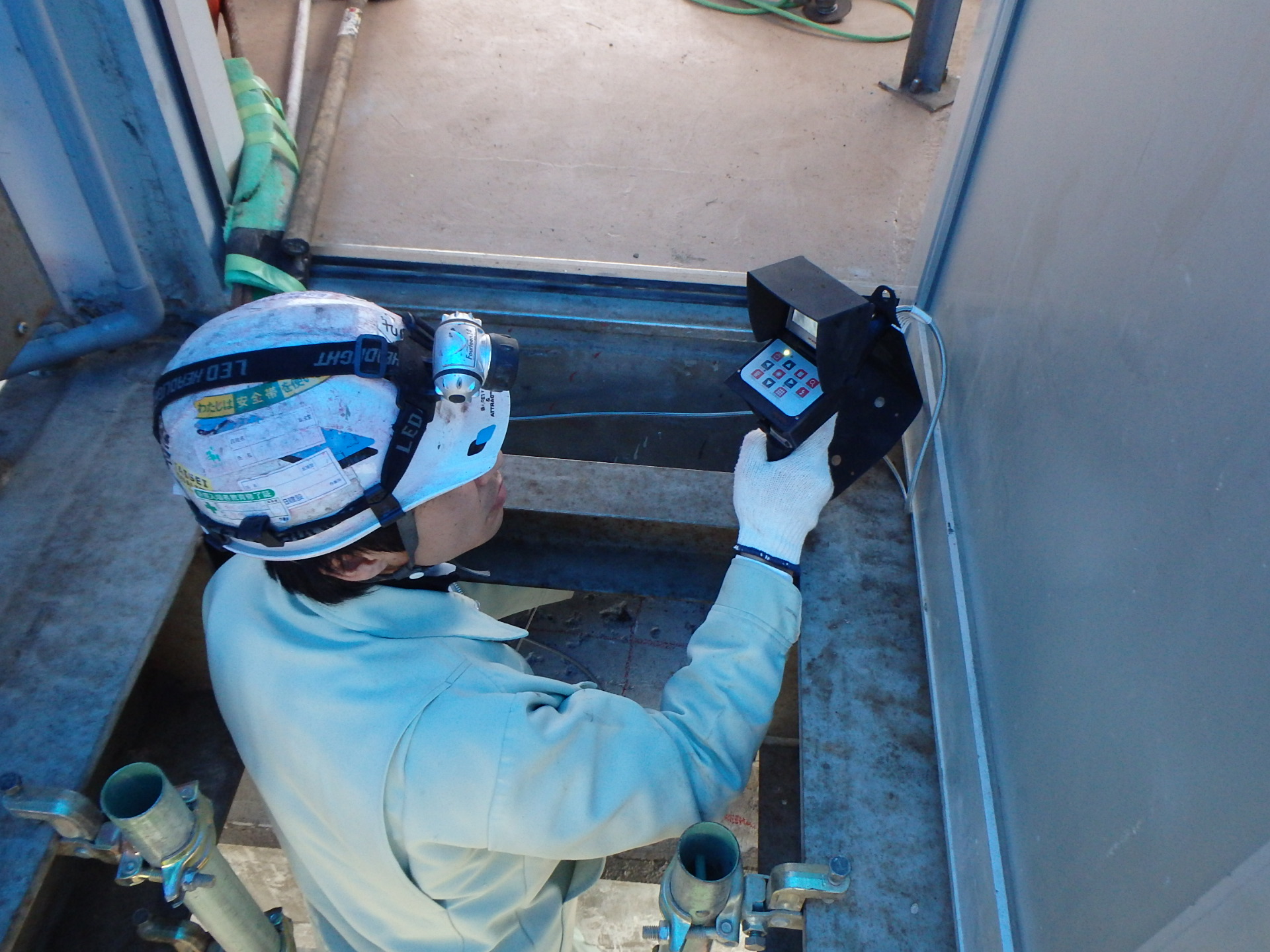 菊川高松川水門ひび割れ・損傷調査